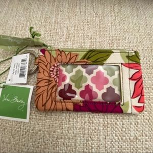 Vera Bradley Zip ID Case Hello Dahlia